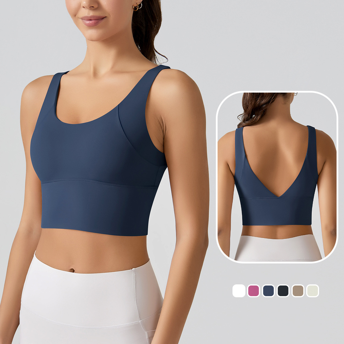 Plunge Bra Push Up - 1PC New Yoga Tank Top Summer