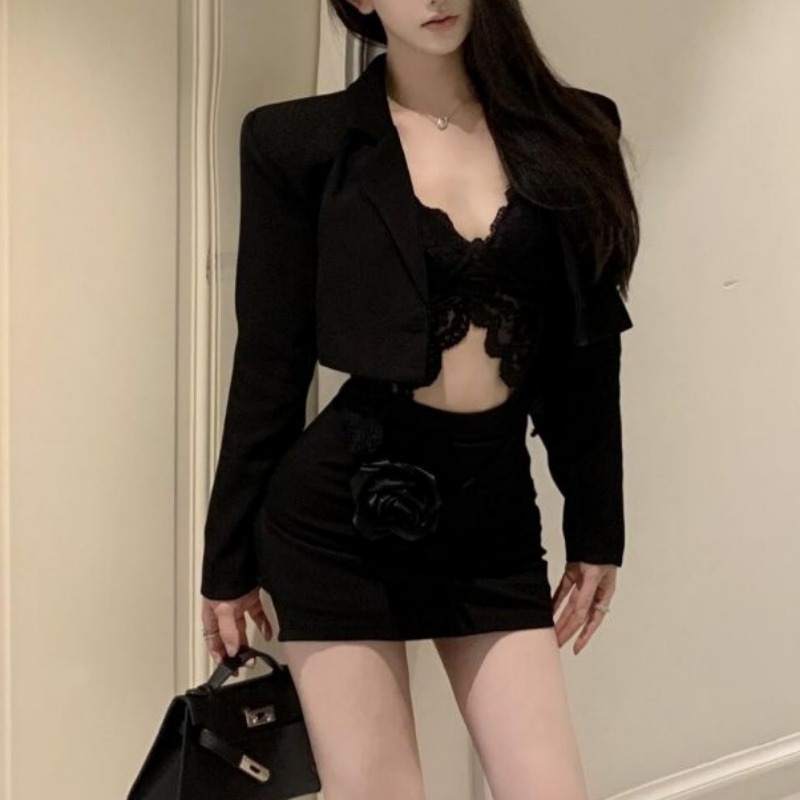 Black Spring Blazer Lace Brale – обзор и цена Lace Bralette Set