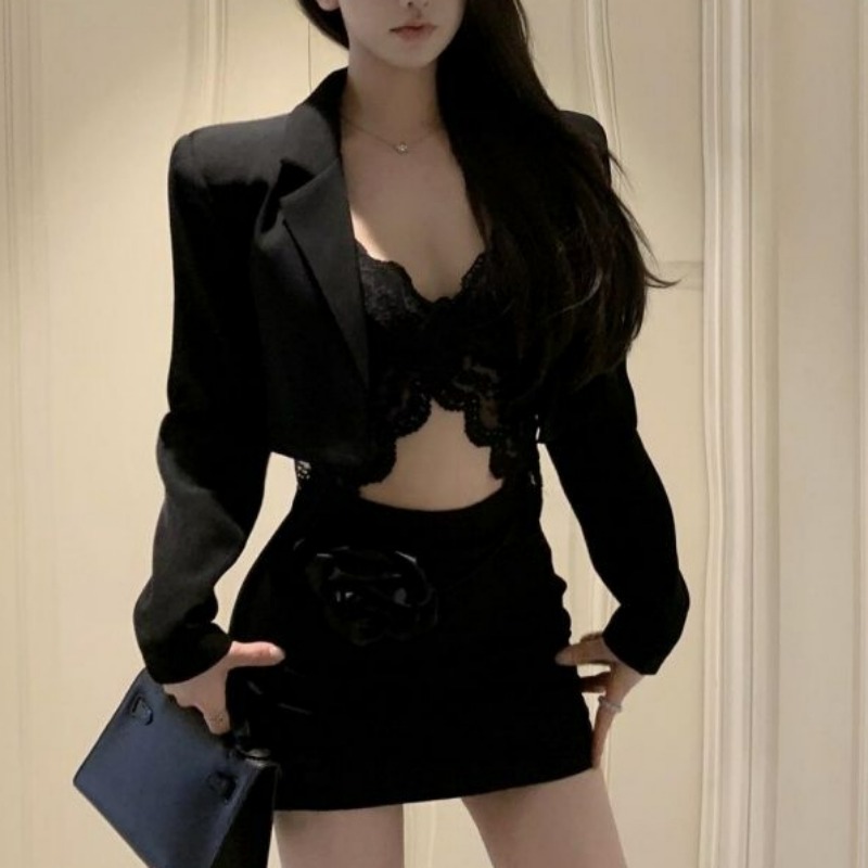 Black Spring Blazer Lace Brale – обзор и цена Lace Bralette Set