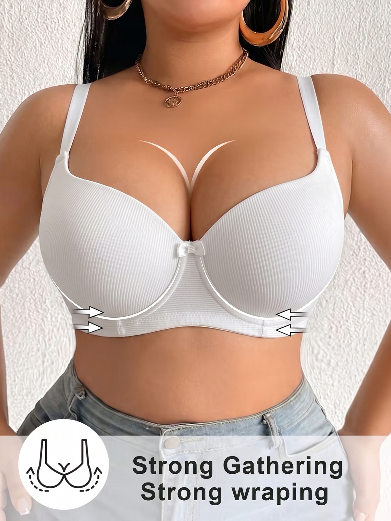 Plus Size Anti-Sagging Women B – обзор и цена Minimizer Bra Women