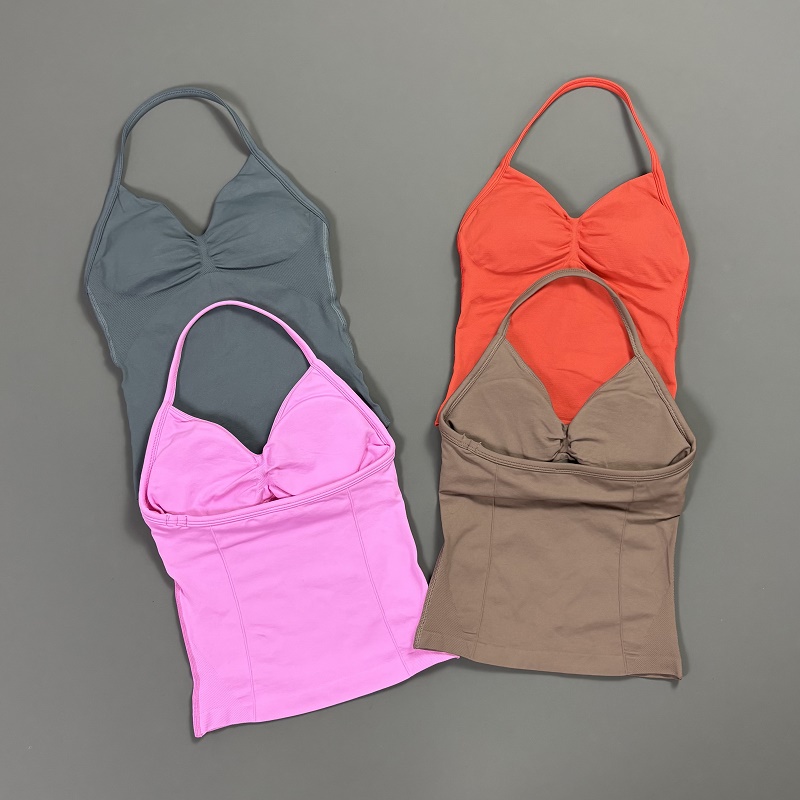 Sports Tank Top Women Halter V – обзор и цена T Shirt Bra Seamless