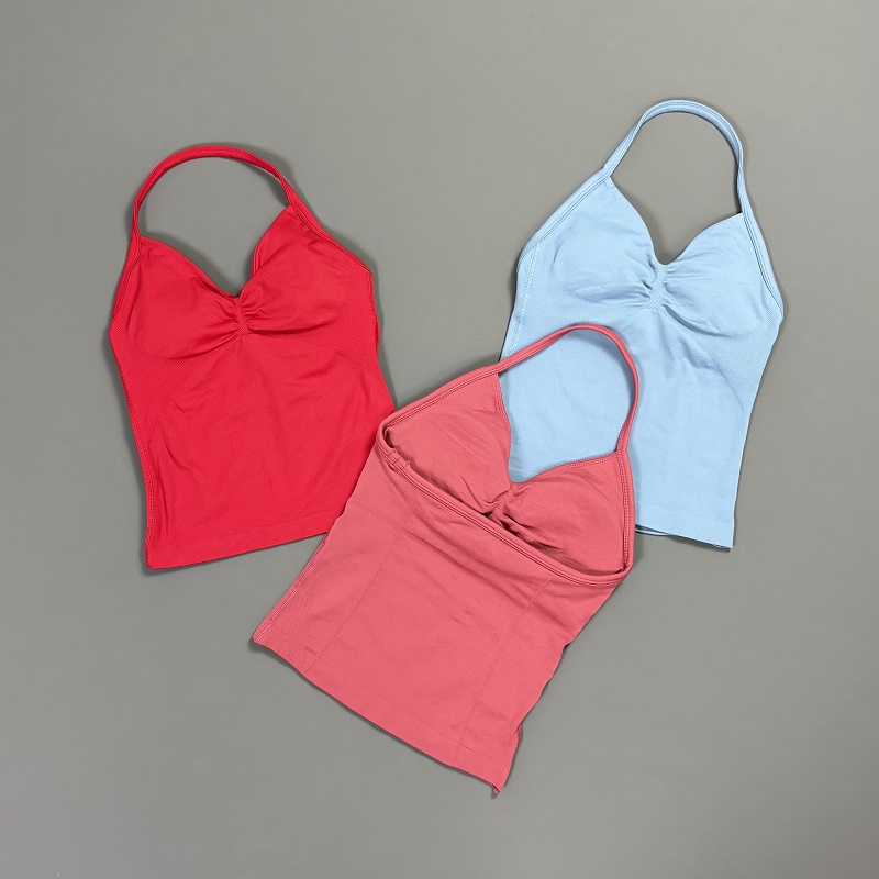 Sports Tank Top Women Halter V – обзор и цена T Shirt Bra Seamless