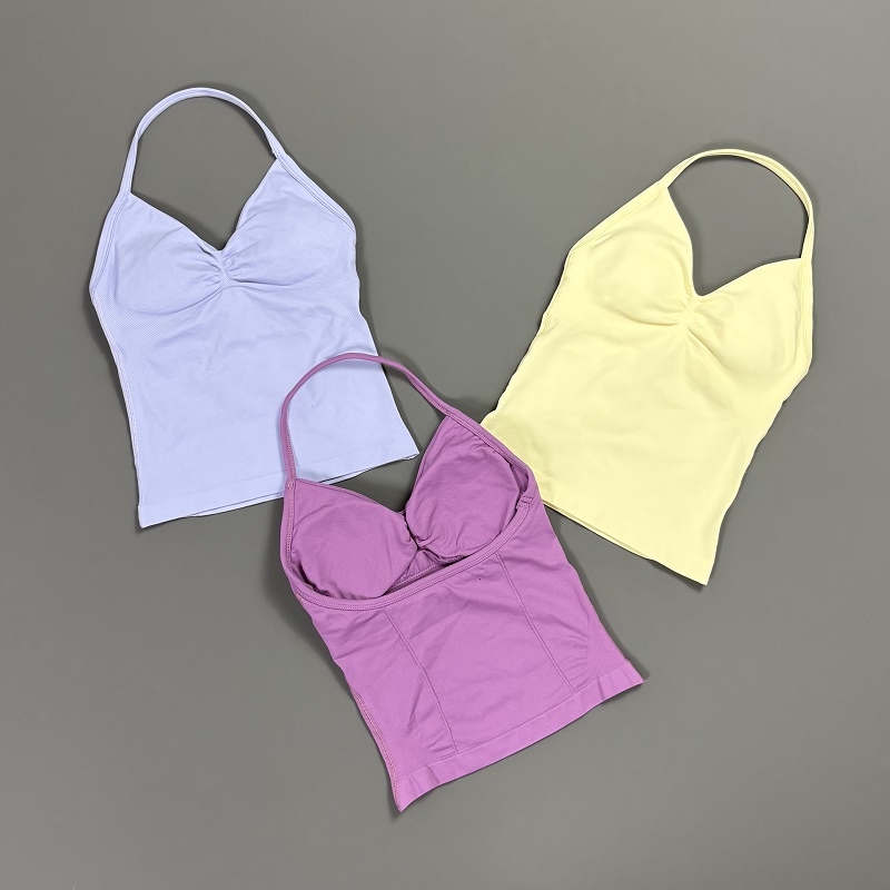 Sports Tank Top Women Halter V – обзор и цена T Shirt Bra Seamless