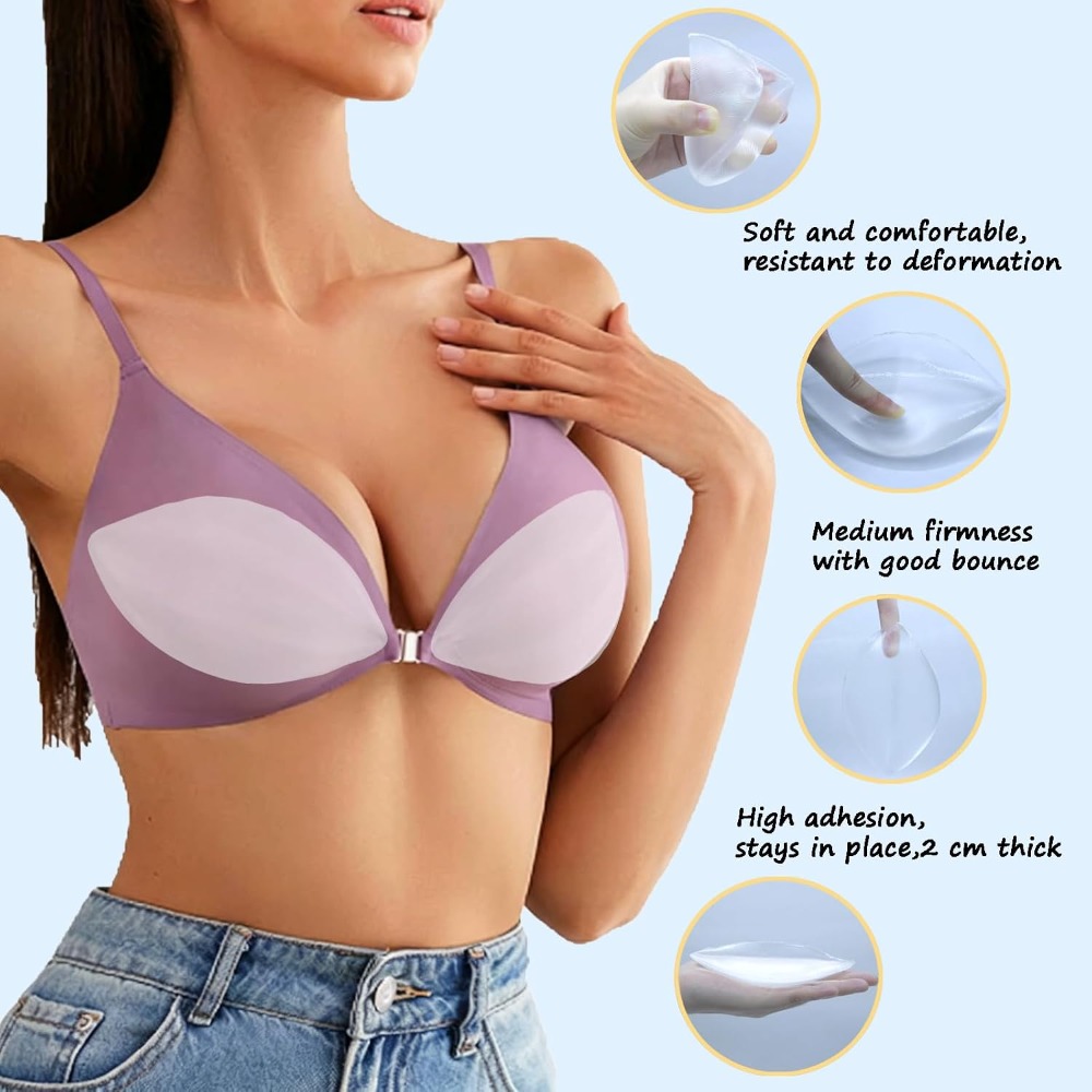Adhesive Silicone Bra Inserts  – обзор и цена Push Up Bra Silicone