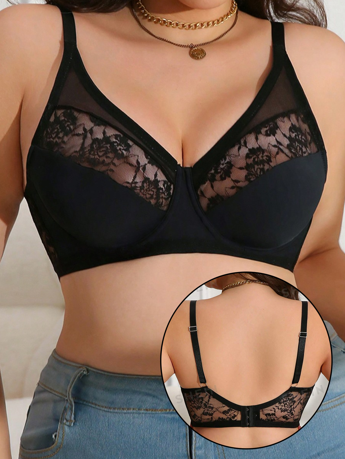 Plus Size Lace Minimizer Bra,  – обзор и цена Minimizer Bra Women