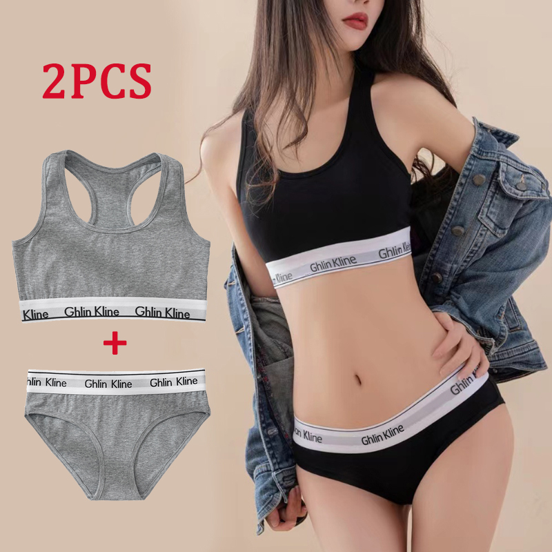 2PCS Ghlin Kline Underwear wit – обзор и цена Cotton Bra Everyday