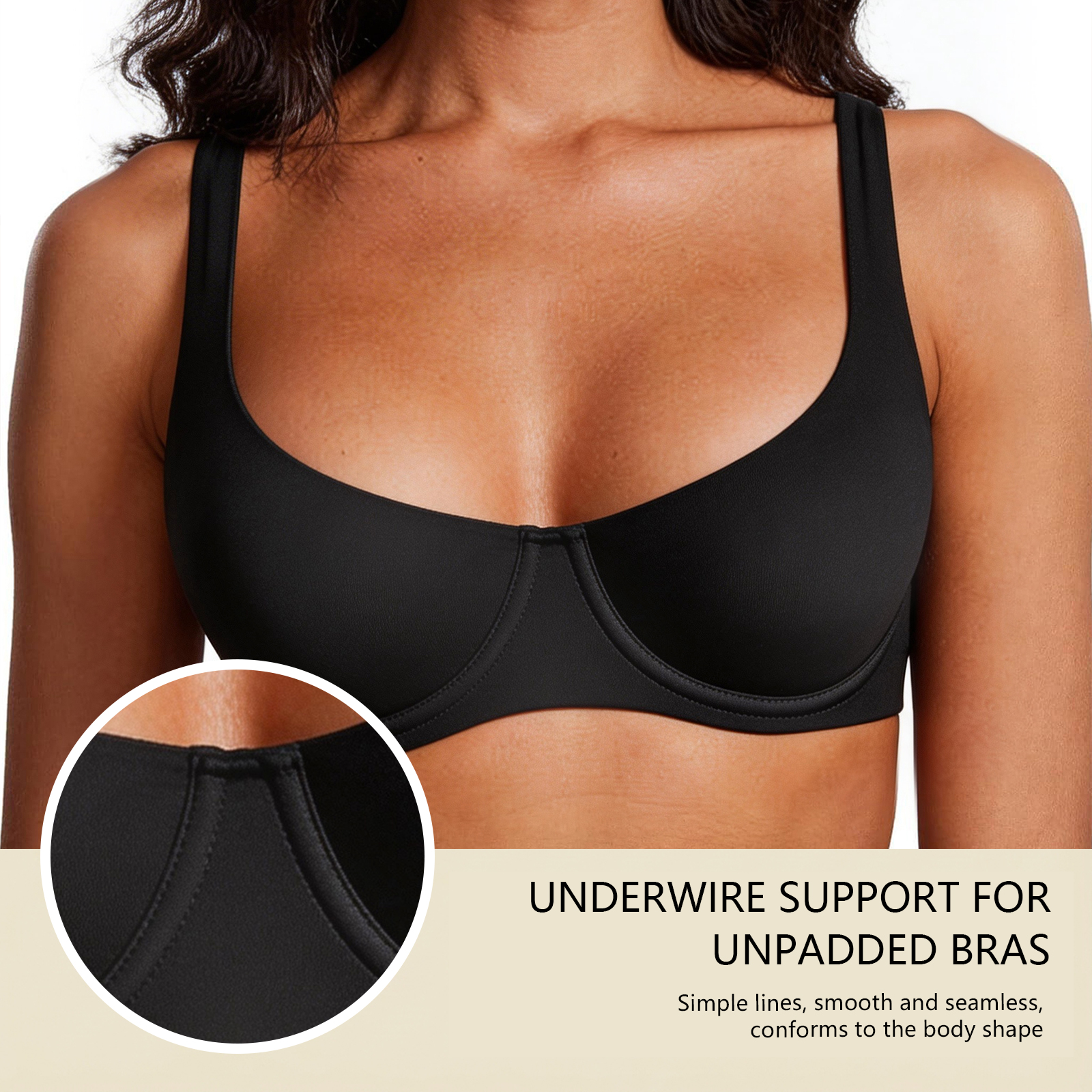 Women's Unlined Balconette Spo – обзор и цена Demi Bra Balconette