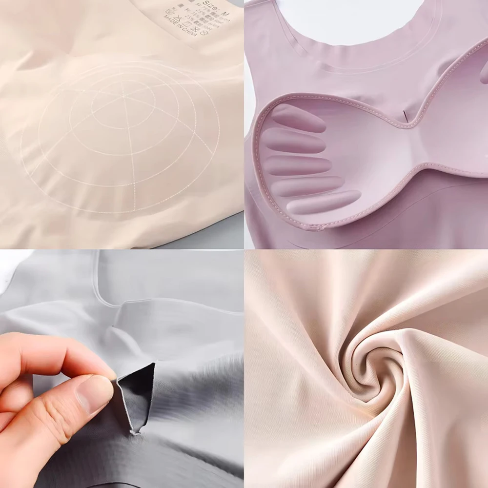 Ice Silk Wireless Push Up Tank – обзор и цена T Shirt Bra Seamless