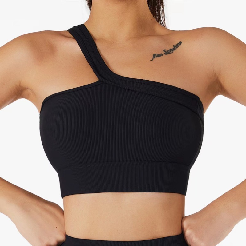 Women Single Shoulder Sexy Yog – обзор и цена T Shirt Bra Seamless