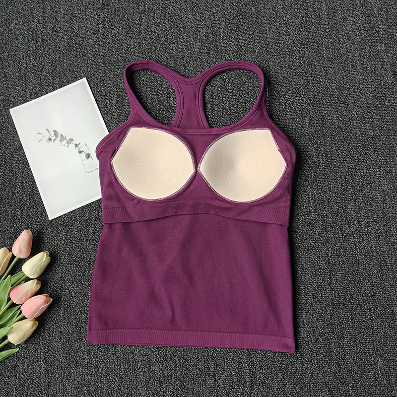 Summer Women's Yoga Camisole S – обзор и цена T Shirt Bra Seamless