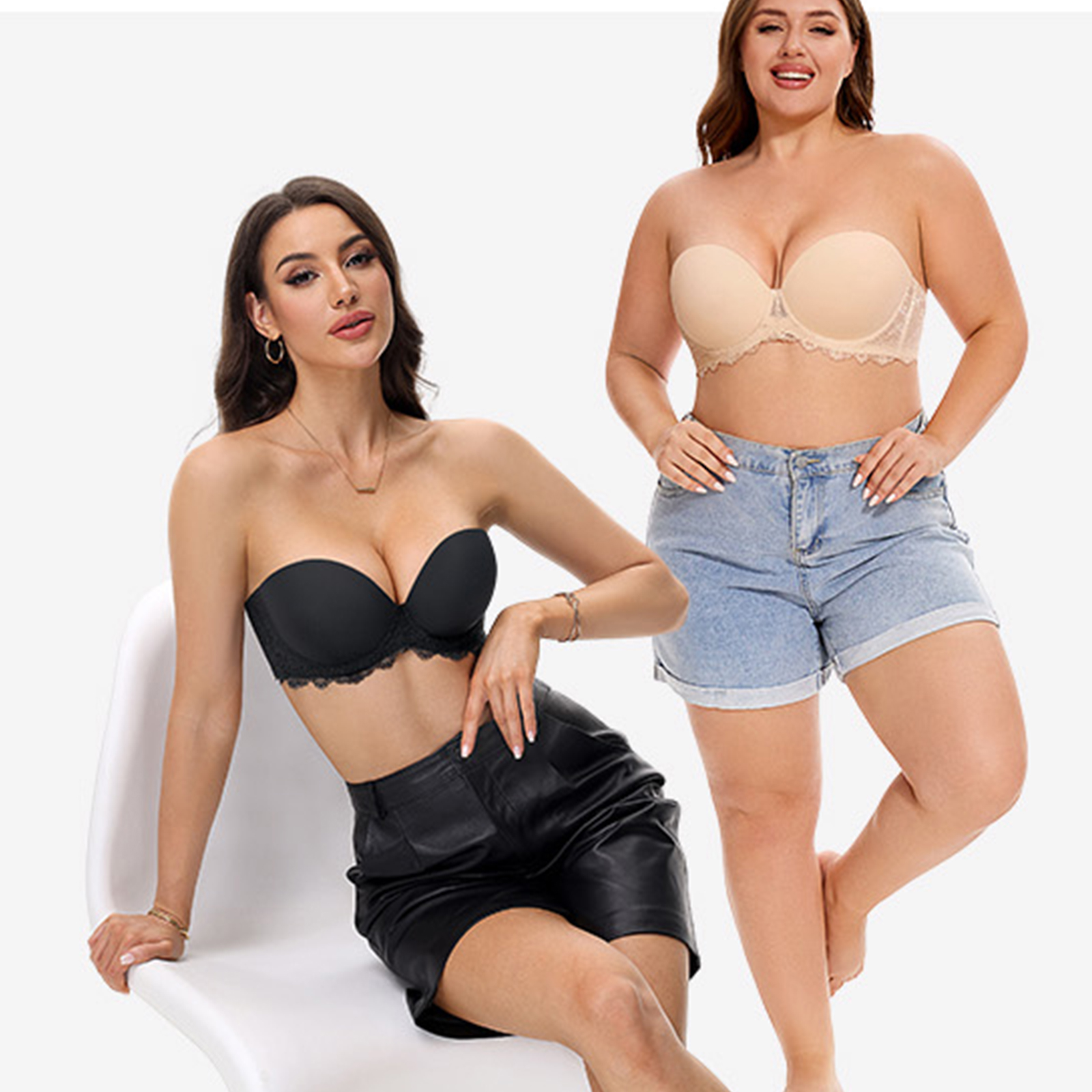 New Plus Size Sexy Strapless P – обзор и цена Convertible Bra Multiway