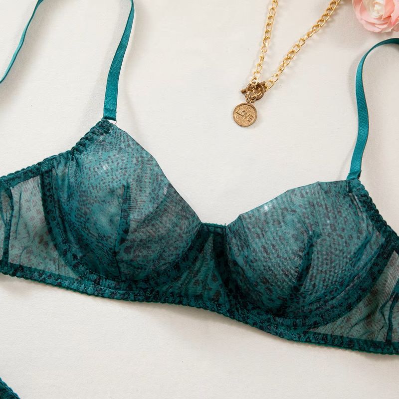 2pcs/Set Woman Lingerie Gather – обзор и цена Sheer Mesh Bra