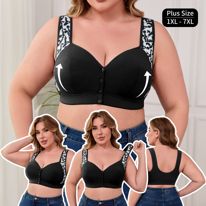 XL-7XL Plus Size Front Buckle  – обзор и цена Wirefree Bra Comfort